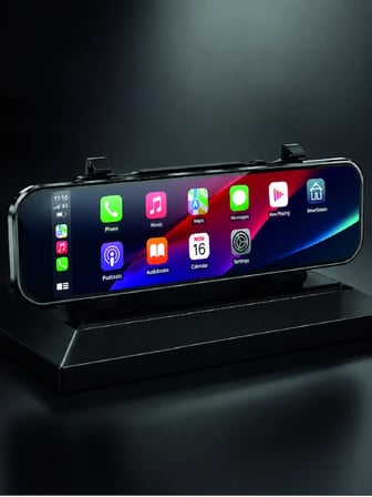 Mey Mey İthalat Dokunmatik Ayna Carplay Araç Kamera Ekranı Ön Arka Kayıt Destekli Najmaddin