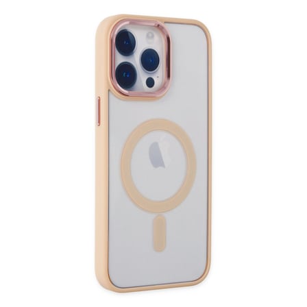Bez iPhone 14 Pro Kılıf Room Magneticsafe Silikon - Pudra Najmaddin