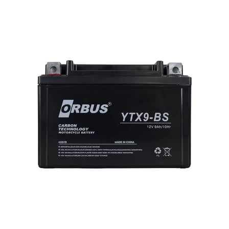 Sh Orbus Ytx9-bs 12v 9a Motosiklet Aküsü (150 X 86 X 107 Mm) (2.84kg) Najmaddin