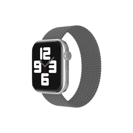 Mark Newface Apple Watch 38mm Ayarlı Solo Silikon Kordon - Gri Najmaddin