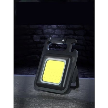 MEPA Najmaddin Mini  Ledli  Mıknatıslı Anahtarlık Flash Kamp Lambası Askılı Kapak Açacaklı Şarjlı Fener Najmaddin
