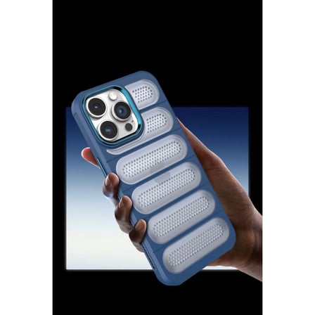 Tedar Apple İphone 15 Pro Kılıf Airmax Silikon Kapak - Lacivert Najmaddin