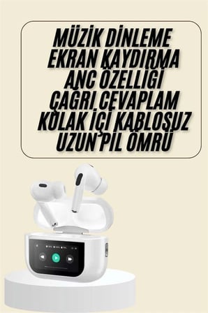 Karg Dokunmatik Ekranlı Bluetooth Kulaklık Tws İos Android Tüm Telefonlara Uyumlu Kulaklık Yeni Nesil Najmaddin
