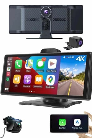 Karg Android Ve İos Uyumlu Ön Arka Çift Kameralı Araç Ekranı Dokunmatik Carplay Najmaddin