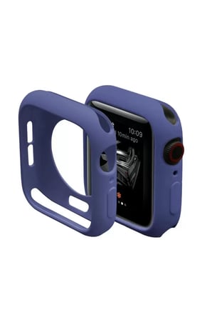 Sh Newface Apple Watch 38mm Silikon Alt Kasa - Mavi Najmaddin
