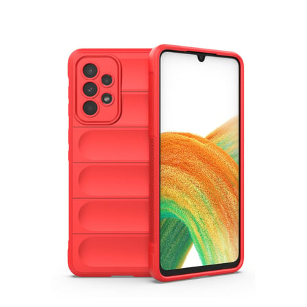 Bez Galaxy A33 5G Kılıf Optimum Silikon - Kırmızı Najmaddin