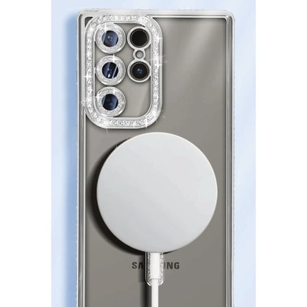 Bez Galaxy S25 Ultra Kılıf Joke Simli Magneticsafe Kılıf - Siyah Najmaddin