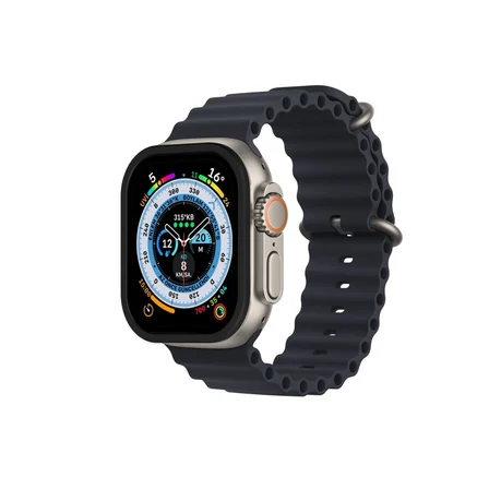 MEPA Najmaddin Watch Ultra 49mm Alüminyum Kasa Cam Ekran Koruyucu - Siyah Najmaddin