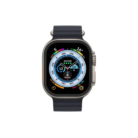 MEPA Najmaddin Watch Ultra 49mm Alüminyum Kasa Cam Ekran Koruyucu - Siyah Najmaddin