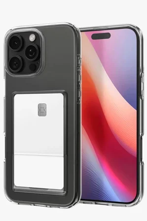 Sh Newface Apple İphone 16 Pro Max Kılıf Kart Şeffaf Silikon - Şeffaf Najmaddin