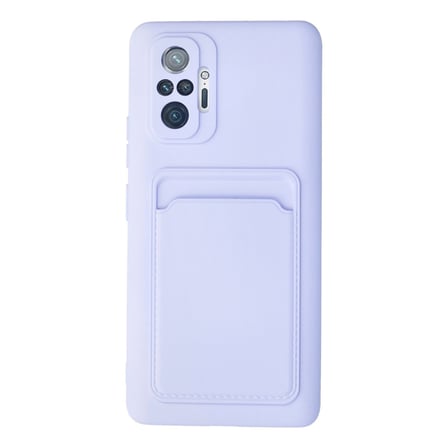 Bez Redmi Note 10 Pro Kılıf Kelvin Kartvizitli Silikon - Lila Najmaddin