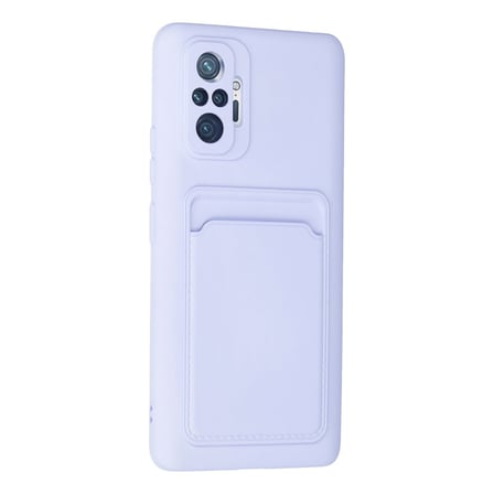 Bez Redmi Note 10 Pro Kılıf Kelvin Kartvizitli Silikon - Lila Najmaddin