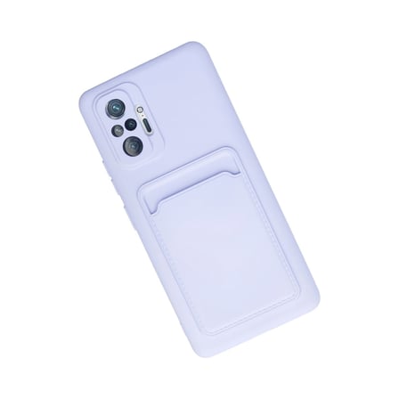 Bez Redmi Note 10 Pro Kılıf Kelvin Kartvizitli Silikon - Lila Najmaddin