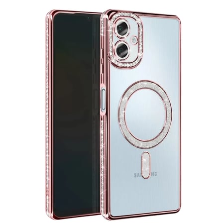 Sh Samsung Galaxy A06 Joke Simli Magneticsafe Kılıf - Pembe Najmaddin