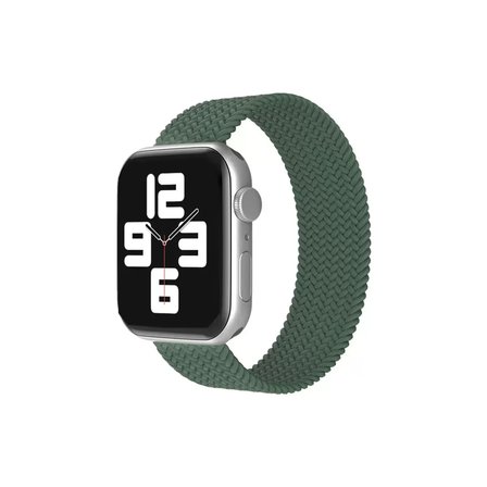 Mark Newface Apple Watch 38mm Ayarlı Solo Silikon Kordon - Haki Yeşil Najmaddin