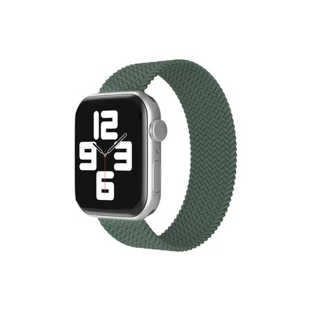 Mark Newface Apple Watch 38mm Ayarlı Solo Silikon Kordon - Haki Yeşil Najmaddin