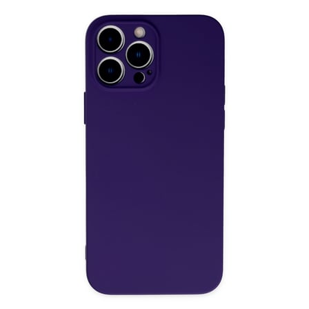 Bez iPhone 13 Pro Max Kılıf Nano içi Kadife Silikon - Mor Najmaddin