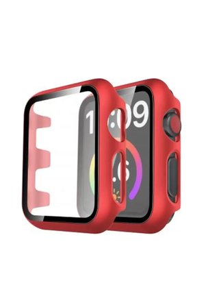 Sh Newface Apple Watch 42mm Camlı Kasa Ekran Koruyucu - Kırmızı Najmaddin
