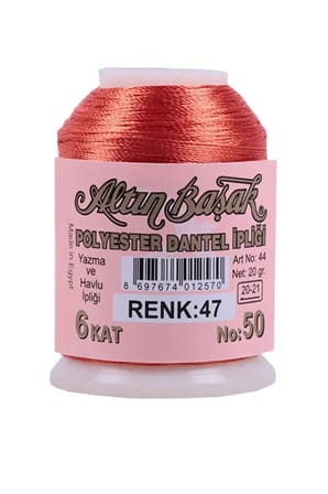 Tedar Altınbaşak Oya ve Dantel İpi 20 gr - Royaleks - No: 047 Najmaddin