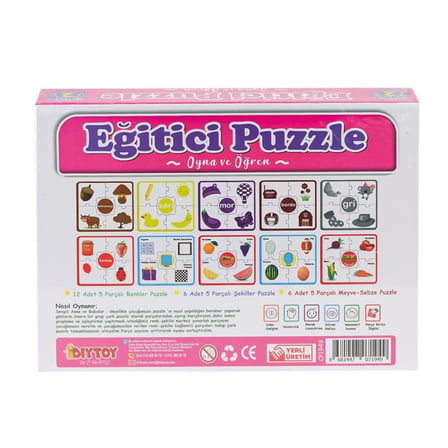 Ticaret 7194 Çark Puzzle Renkler Şekiller - Najmaddin