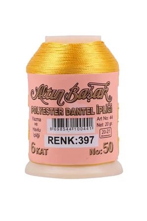 Tedar 3 Adet Altınbaşak Oya ve Dantel İpi 20 gr - Royaleks - No: 397 - 020 - 129 Najmaddin
