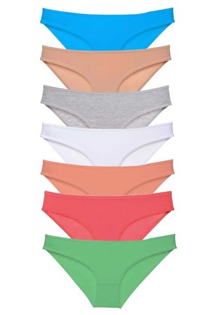 Tedar 7 adet Süper Eko Set Likralı Kadın Slip Külot Set 6 Najmaddin