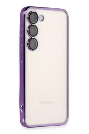 Sh Newface Samsung Galaxy S23 Kılıf Razer Lensli Silikon - Mor Najmaddin