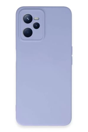 Sh Newface Realme C35 Kılıf Nano İçi Kadife Silikon - Lila Najmaddin