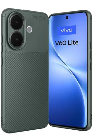 Sh Newface Vivo V60 Lite Auto Focus Karbon Kapak - Koyu Yeşil Najmaddin
