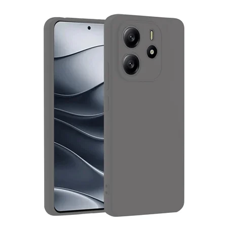 MEPA Najmaddin Xiaomi Redmi Note 14 4g Kılıf First Silikon - Gri Najmaddin