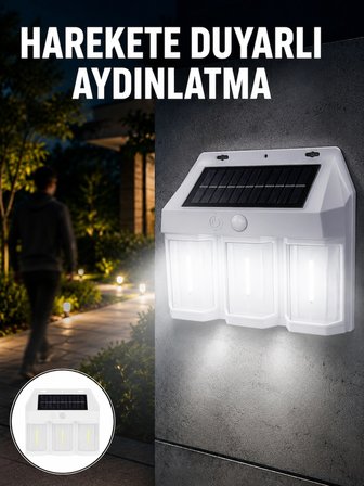 Karg 3 İn 1 Solar Duvar Lambası – Ip65 Su Geçirmez, Hareket Sensörlü Yeni Nesil Najmaddin