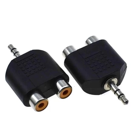 Sh 2rca Dişi-3.5 Mm Stereo Erkek Çevirici Jack Najmaddin