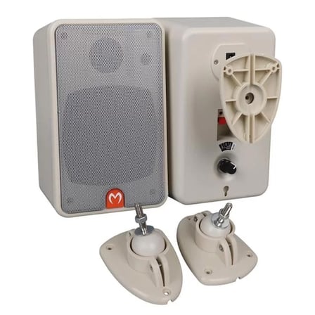 Sh Magicvoice Mv-21 10 Cm 40 Watt Komütatörlü Hat Trafolu Beyaz Sütun Hoparlör (2'li Takım) Najmaddin