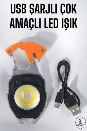 Karg El Feneri Acil Işık Seti Tornavida Düdük Kapak Açma Kamp Lambası Najmaddin