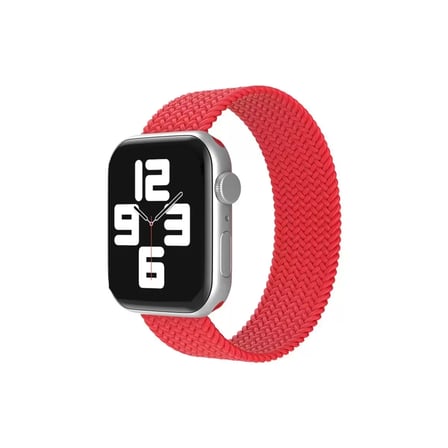 Mark Newface Apple Watch 38mm Ayarlı Solo Silikon Kordon - Kırmızı Najmaddin