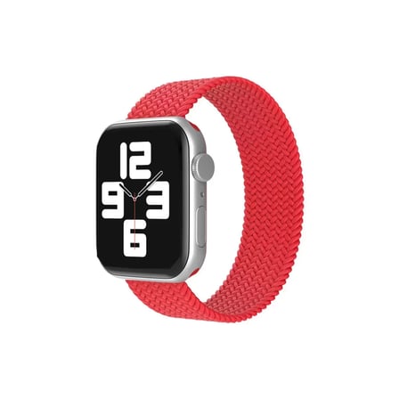 Mark Newface Apple Watch 38mm Ayarlı Solo Silikon Kordon - Kırmızı Najmaddin
