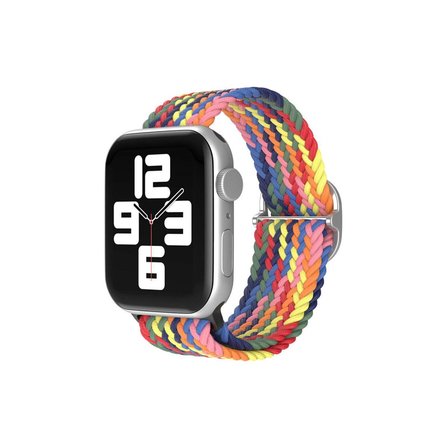 Tedar Apple Watch 42mm  Kordon - Siyah-kırmızı-sarı Najmaddin