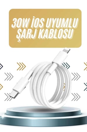 Mey Mey İthalat IOS Tüm Serilerle Uyumlu 30W Hızlı Şarj Aleti 11 12 13 14/Pro Max Mini Plus Najmaddin
