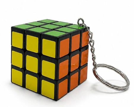Tedar Zeka Küpü Anahtarlık - Mini Rubik Küpü Taşınabilir Oyuncak Alk4012 Najmaddin