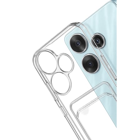 Bez Redmi 13 4G Kılıf Kart Şeffaf Silikon - Şeffaf Najmaddin