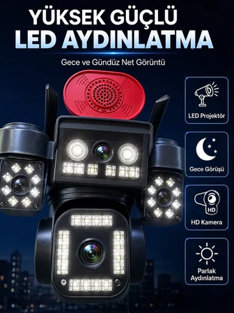 Karg Yüksek Güçlü Led Aydınlatma Ve Gece Görüş Teknolojisi İle Günün Her Saatinde Net Görüntüleme Najmaddin