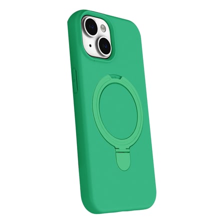 Bez iPhone 15 Plus Regal Magsafe Standlı Kapak - Yeşil Najmaddin