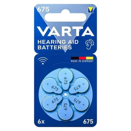 Sh Varta 675 Numara Kulaklık İşitme Cihazı Pili (6'lı Paket) Najmaddin