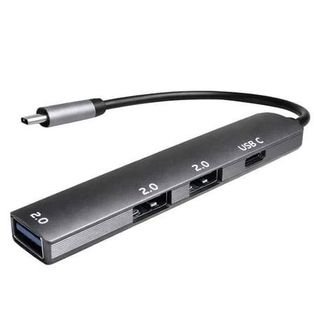 Sh Fully S-802k 4'ü 1 Arada Usb-a Type-c Hub Dönüştürücü Alüminyum Gövde Ultra İnce Tasarım Najmaddin