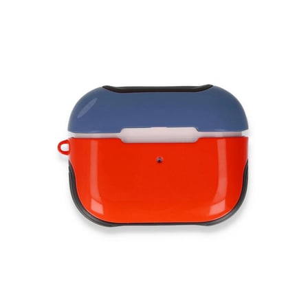 Tedar Apple Uyumlu Airpods Pro (1.nesil) 3in1 Kılıf - Kırmızı-lacivert Najmaddin