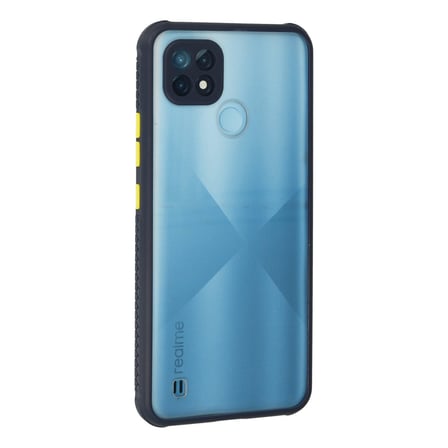 Bez Realme C21 Kılıf Miami Şeffaf Silikon - Lacivert Najmaddin