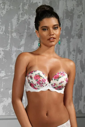 Beru Gardenia Big Size Plunge Bra, Ekru Konforlu Ve Şık Sütyen Najmaddin