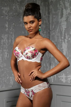Beru Gardenia Big Size Plunge Bra, Ekru Konforlu Ve Şık Sütyen Najmaddin