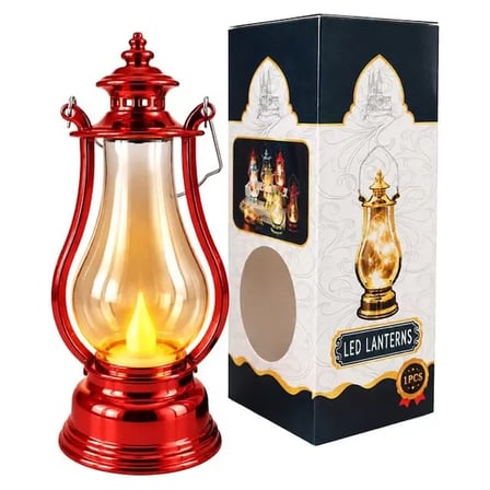 Sh Powermaster Pm-38887 Nostaljik Led Mini Gaz Lambası Tasarımlı Pilli Dekoratif Aydınlatma Najmaddin