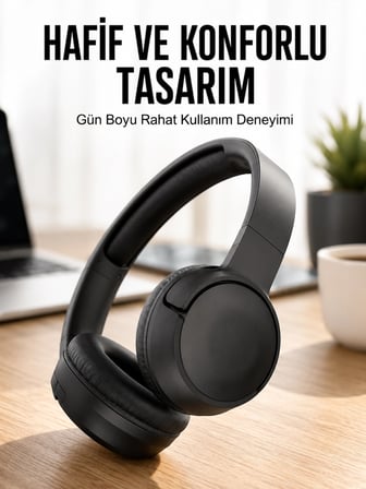 Karg Kulak Üstü Kablosuz Bluetooth Kulaklık Gürültü Önleyici Uzun Şarj Süreli Najmaddin